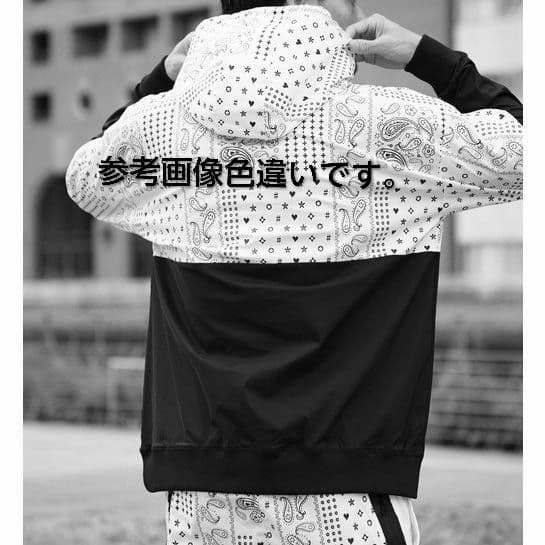 LUXE/R GOLF ストレッチ布帛ペイズリーパーカー 45844GRXL②