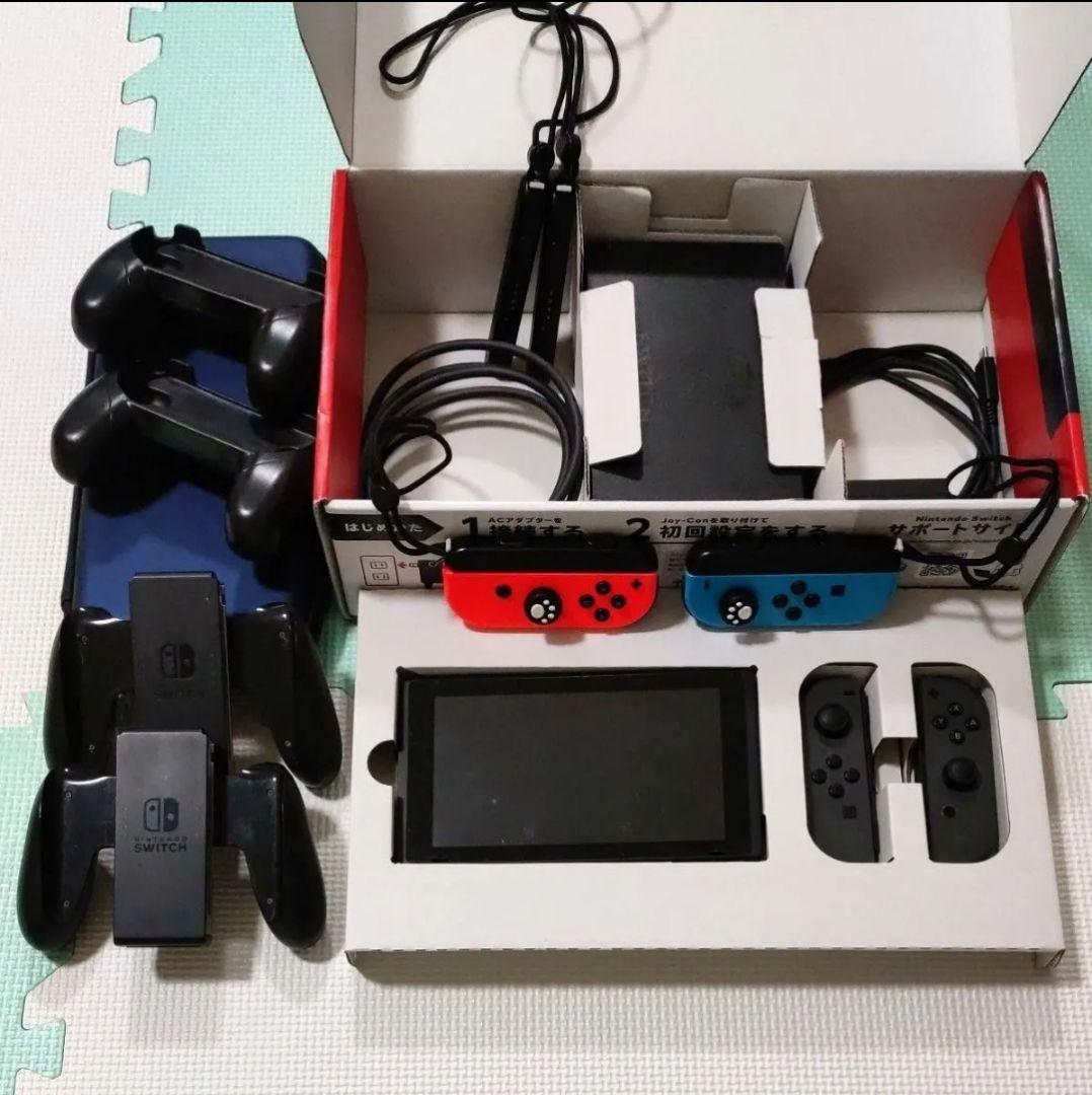 Nintendo Switch 本体 グレー、その他追加購入品セット
