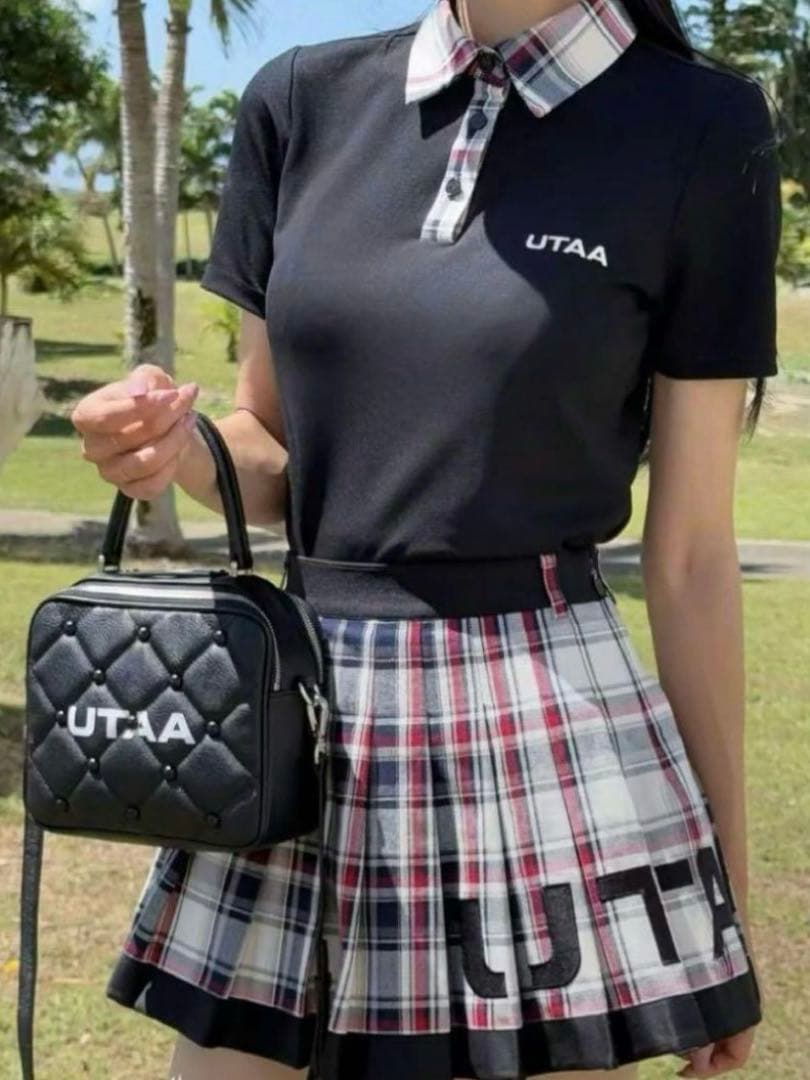 UTAA ゴルフウェア セット ポロシャツスカート2点セット レディース