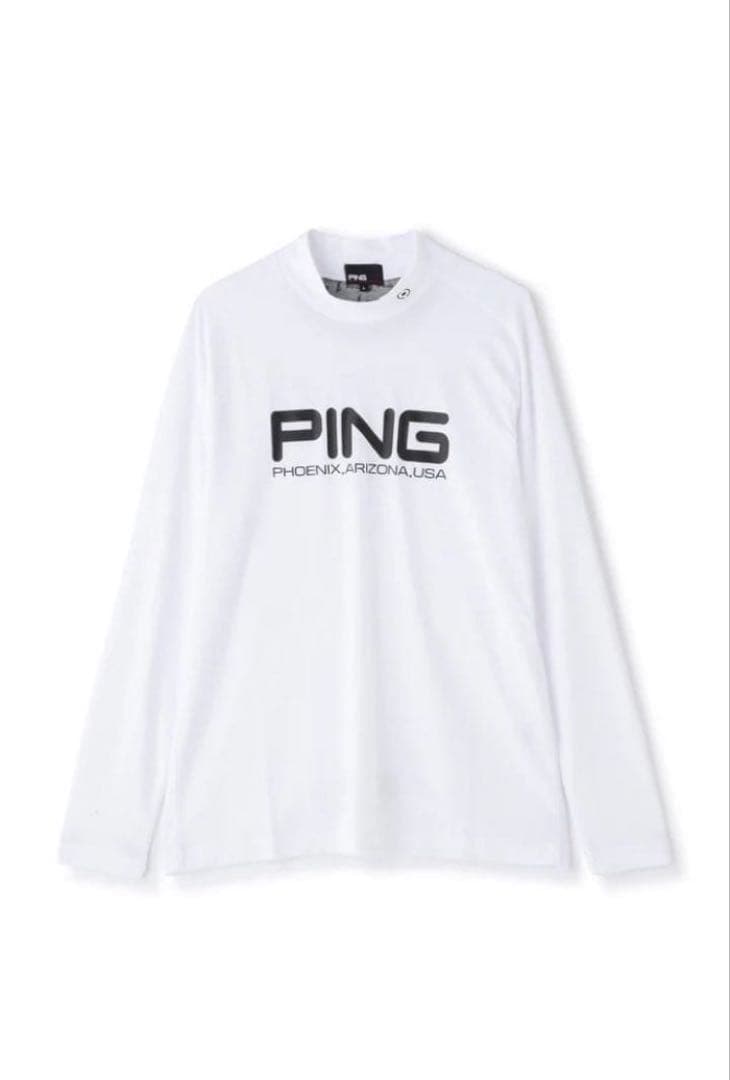 【新品】PING／ハイネック／モックネック／長袖／Ｍサイズ