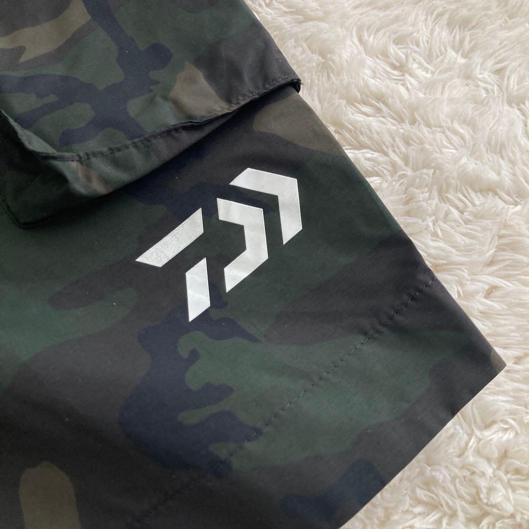 DAIWAレインマックス　ハーフパンツ　迷彩　カモフラ　XL