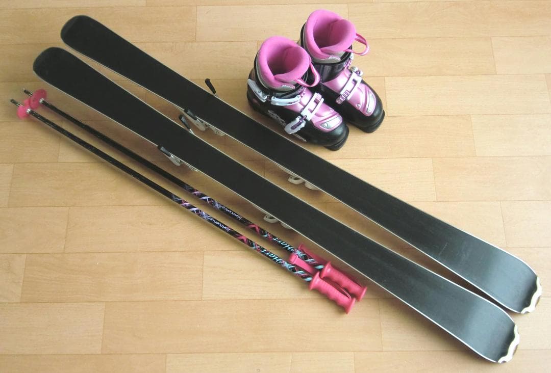 ■最終特価■送料無料■Hart■ジュニアスキーセット■板127靴23■WAX済■