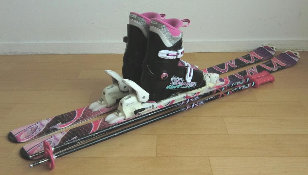 ■最終特価■送料無料■Hart■ジュニアスキーセット■板127靴23■WAX済■