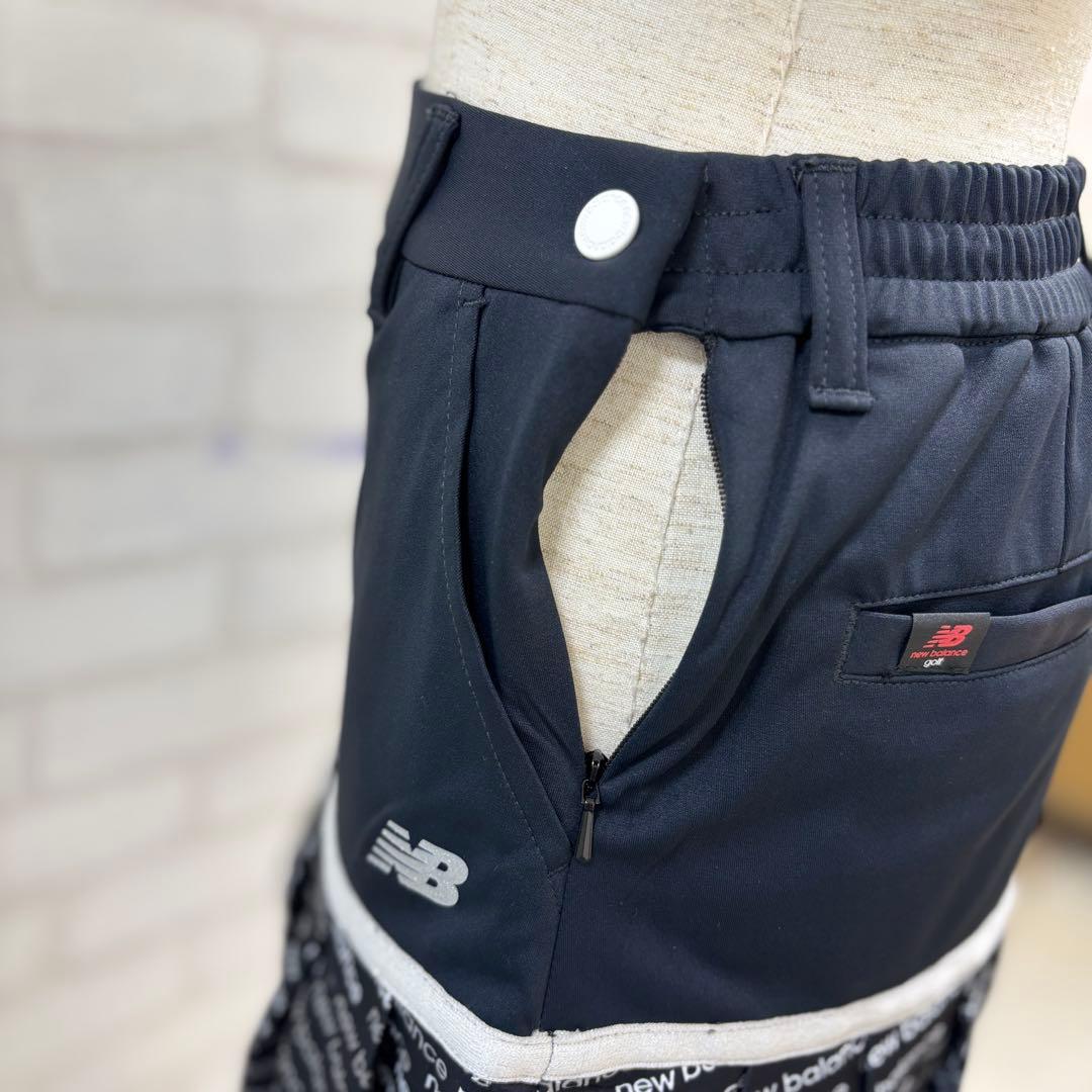★美品★ new balance ゴルフウェア スカート 黒 フリル付き