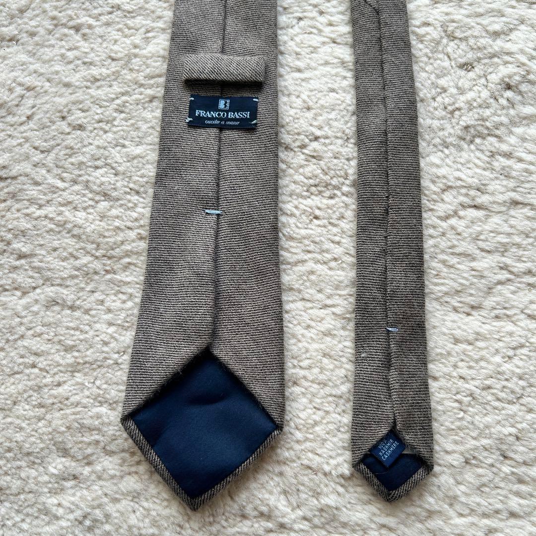 B*b様 フランコバッシ　FRANCOBASSI カシミヤタイ ネクタイ