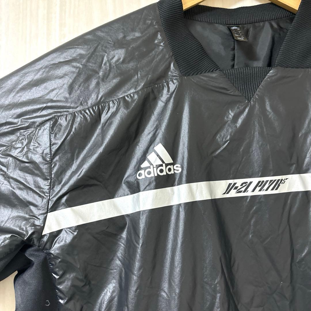 【極美品】adidas ウインドブレーカー 野球 ナイロン 中綿入り 半袖　4L