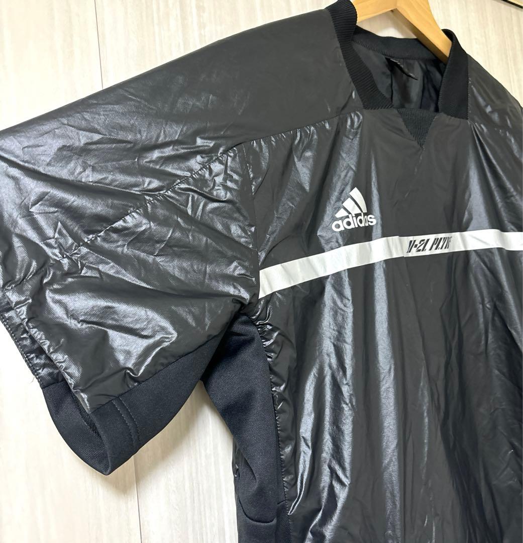 【極美品】adidas ウインドブレーカー 野球 ナイロン 中綿入り 半袖　4L
