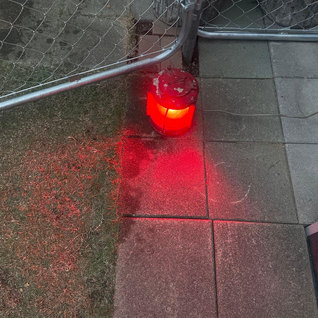 マリンランプ　紅燈　船舶用ランタン 電気式　日本船燈株式会社　昭和レトロ　動作品