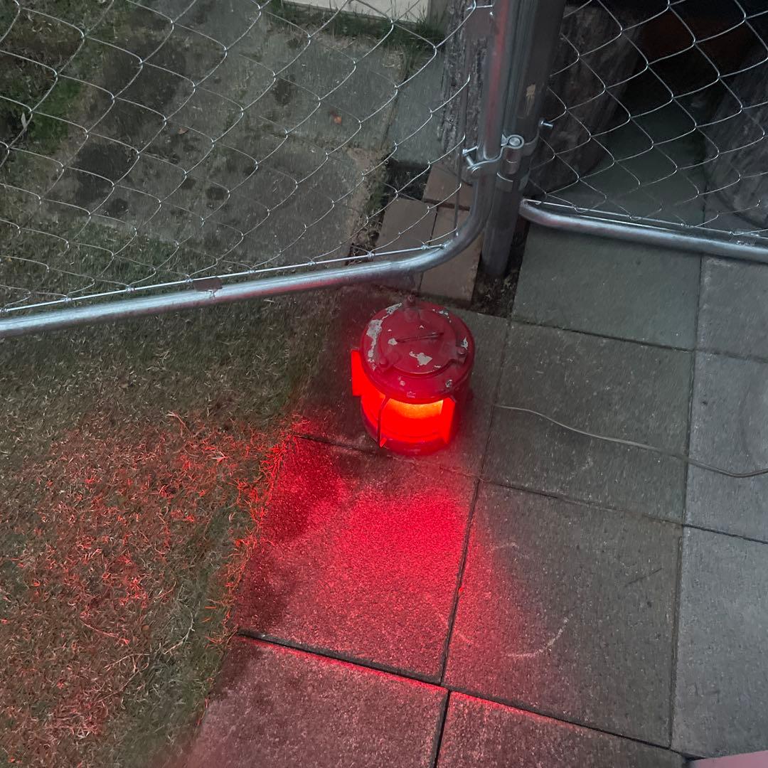 マリンランプ　紅燈　船舶用ランタン 電気式　日本船燈株式会社　昭和レトロ　動作品