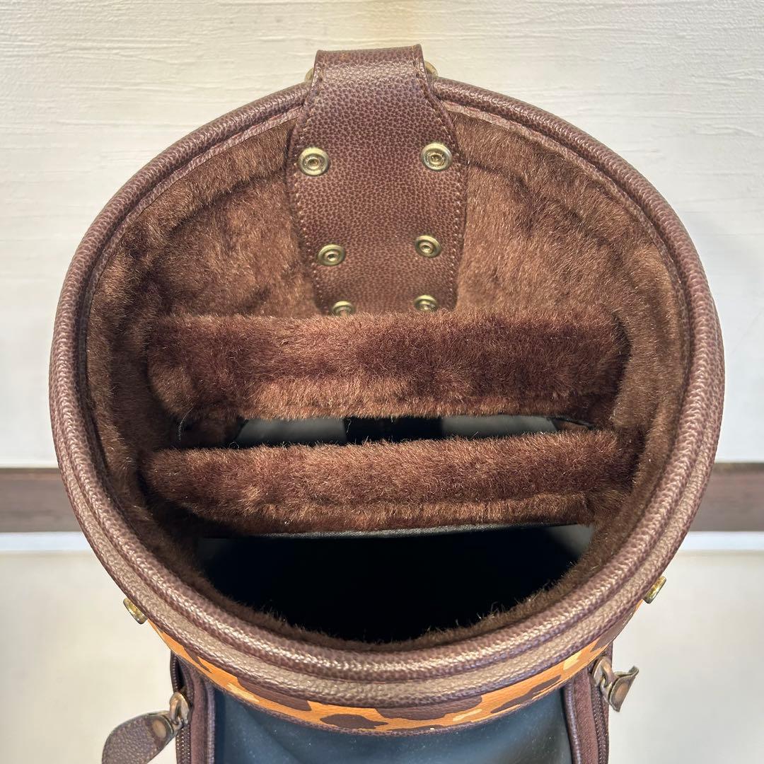 キャステルバジャック　キャディバッグ　アニマル柄　ヒョウ柄　レトロ調　レアモデル