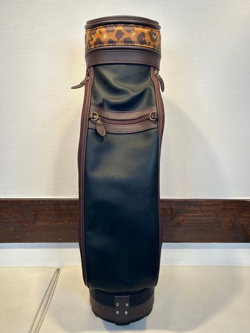 キャステルバジャック　キャディバッグ　アニマル柄　ヒョウ柄　レトロ調　レアモデル