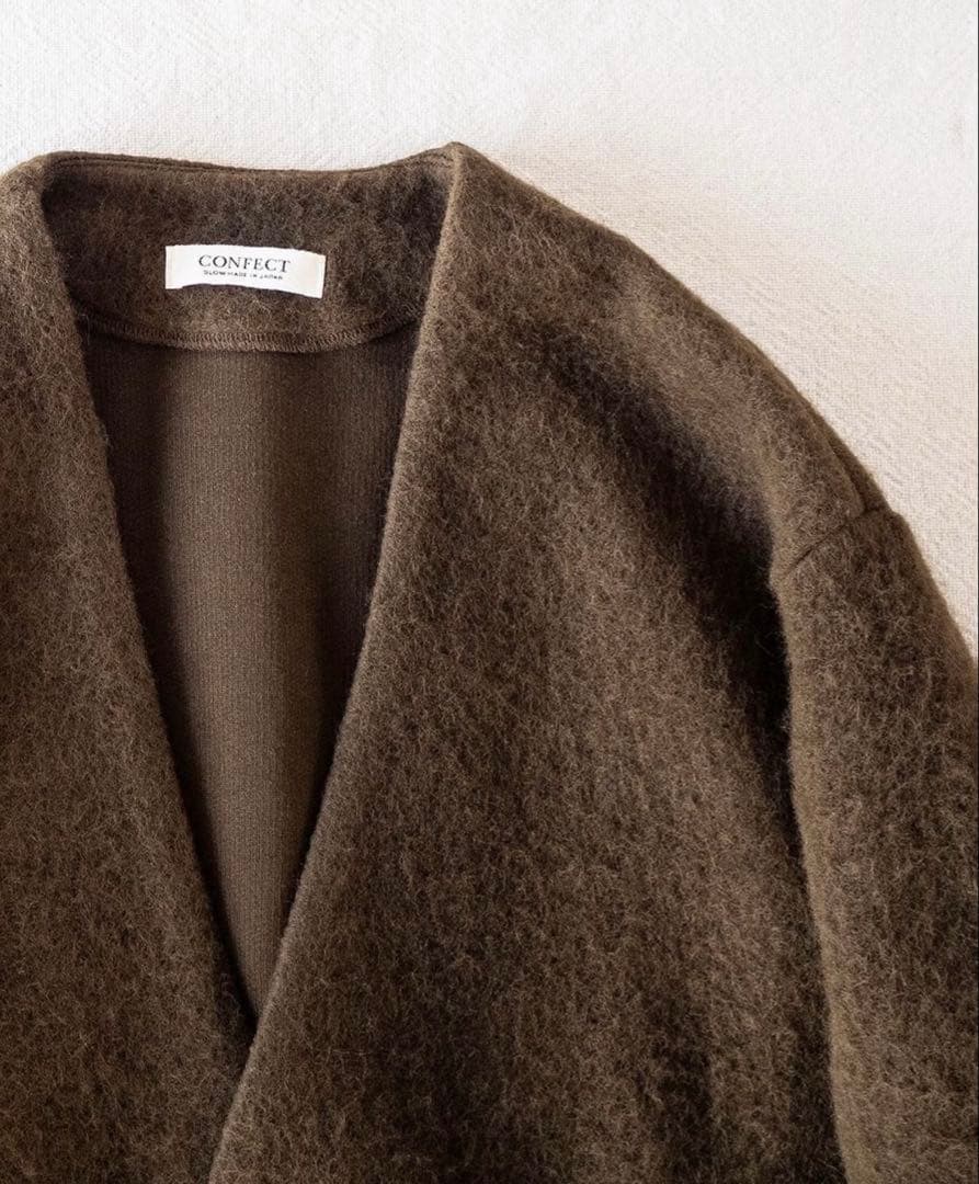 CONFECT ウールコットンオーバーカーディガン