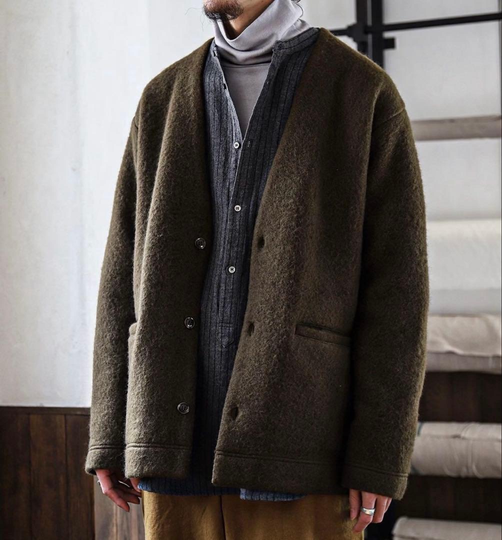 CONFECT ウールコットンオーバーカーディガン