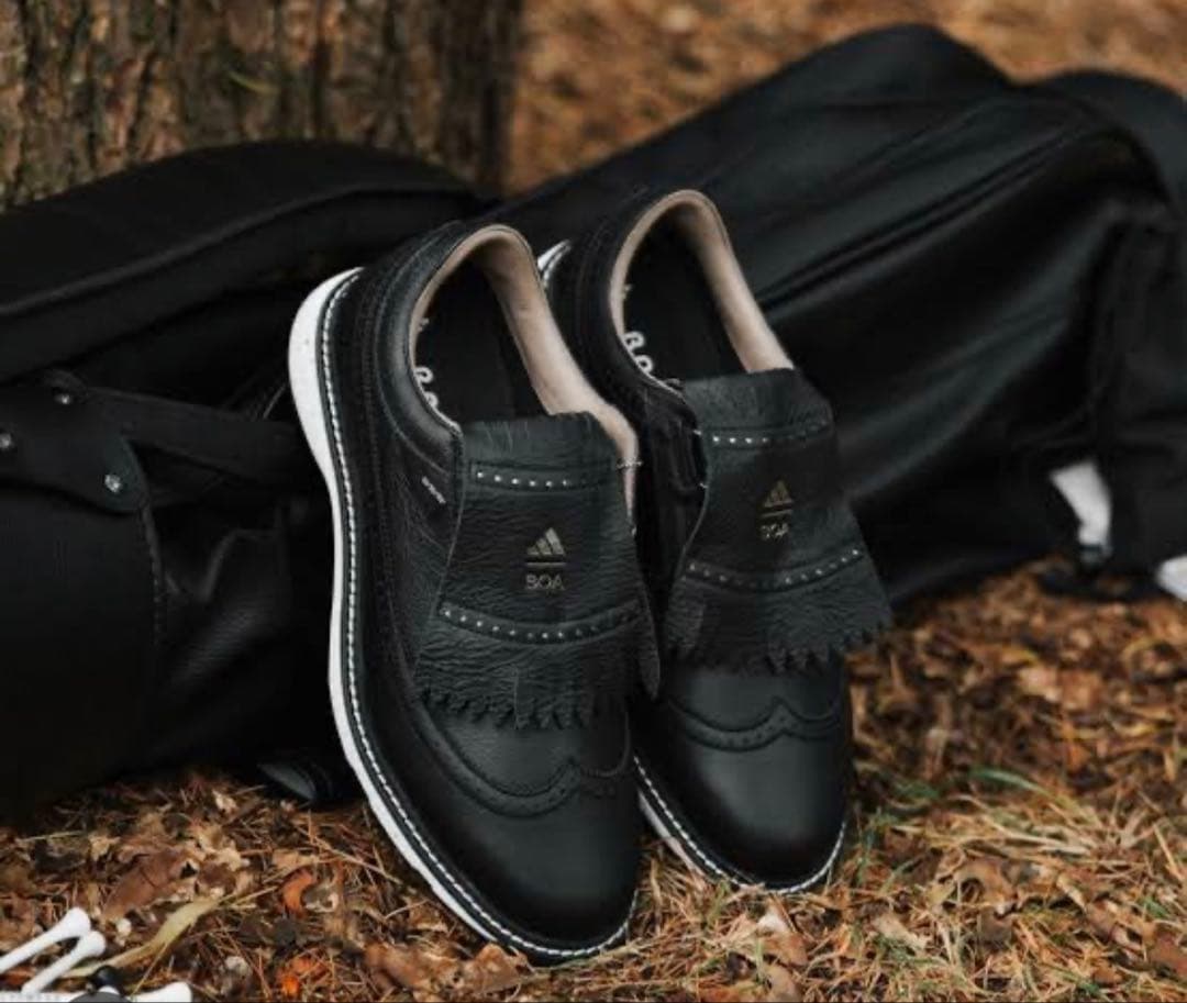 27cm adidas Golf MC87 ゴルフシューズ ボア ブラック