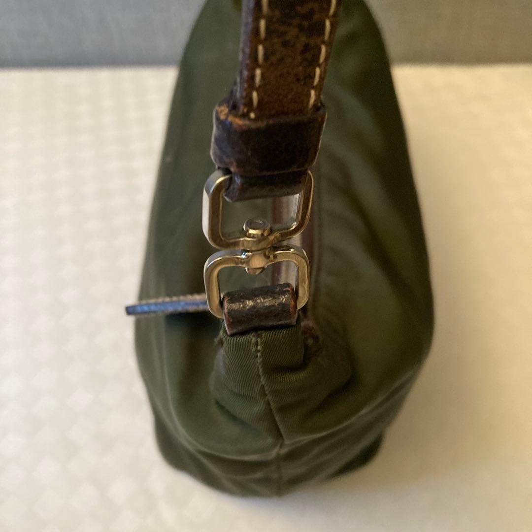 PRADA ワンショルダー 三角ロゴ オリーブ ヴィンテージ 保存袋，ショッパー