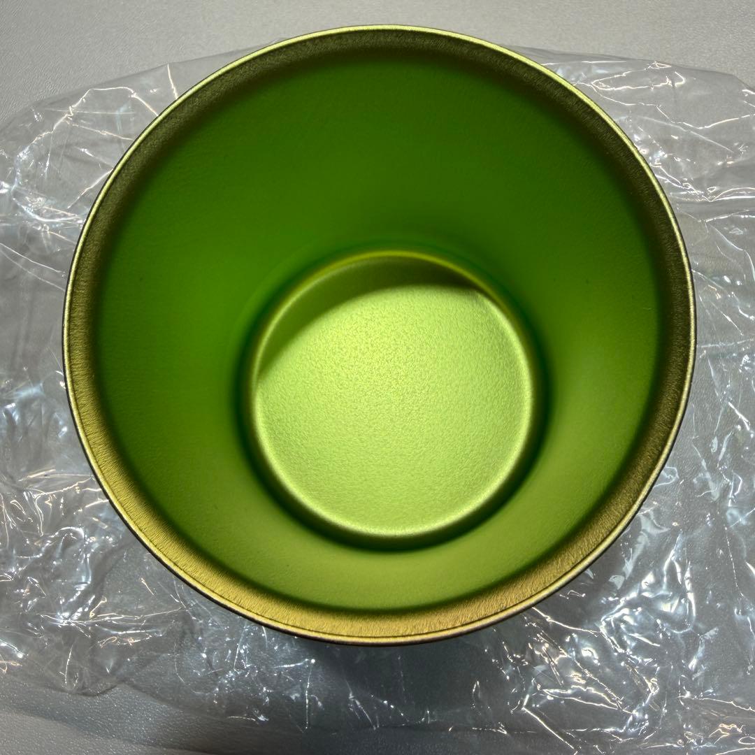 スノーピーク スタッキングマグ雪峰H450 京都嵐山限定　黄緑　チタン製　mug