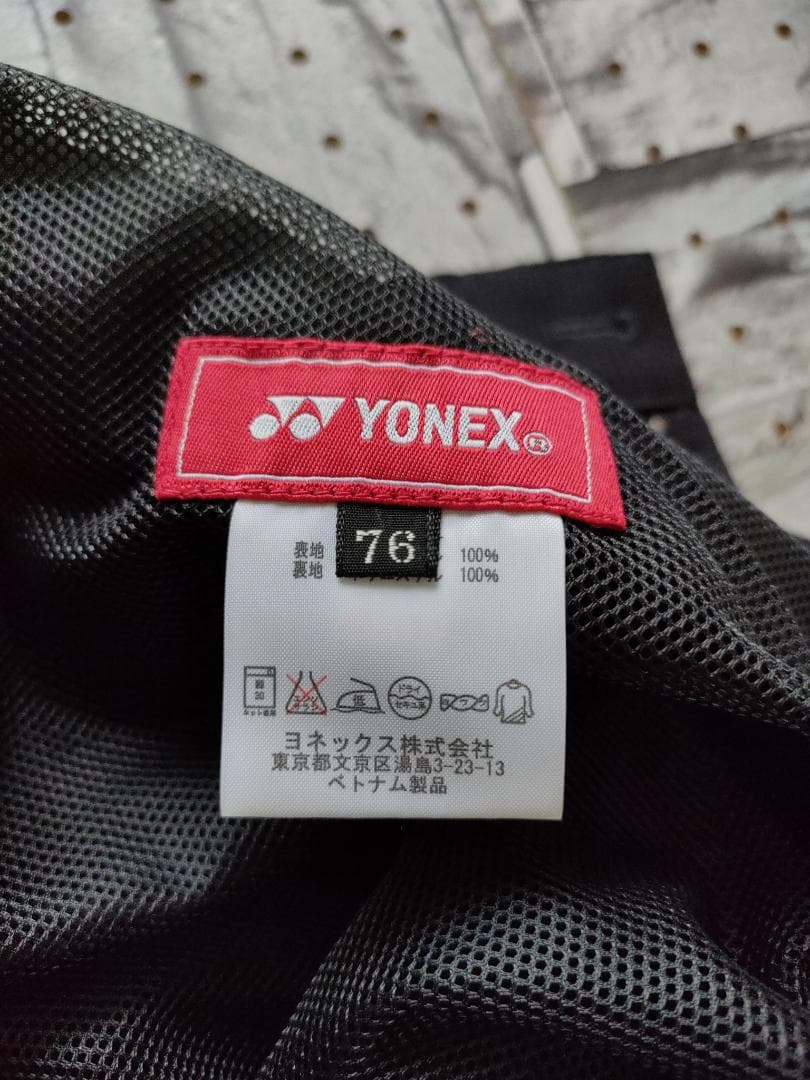YONEX ヨネックス ゴルフ メンズノータックメッシュパンツ 黒