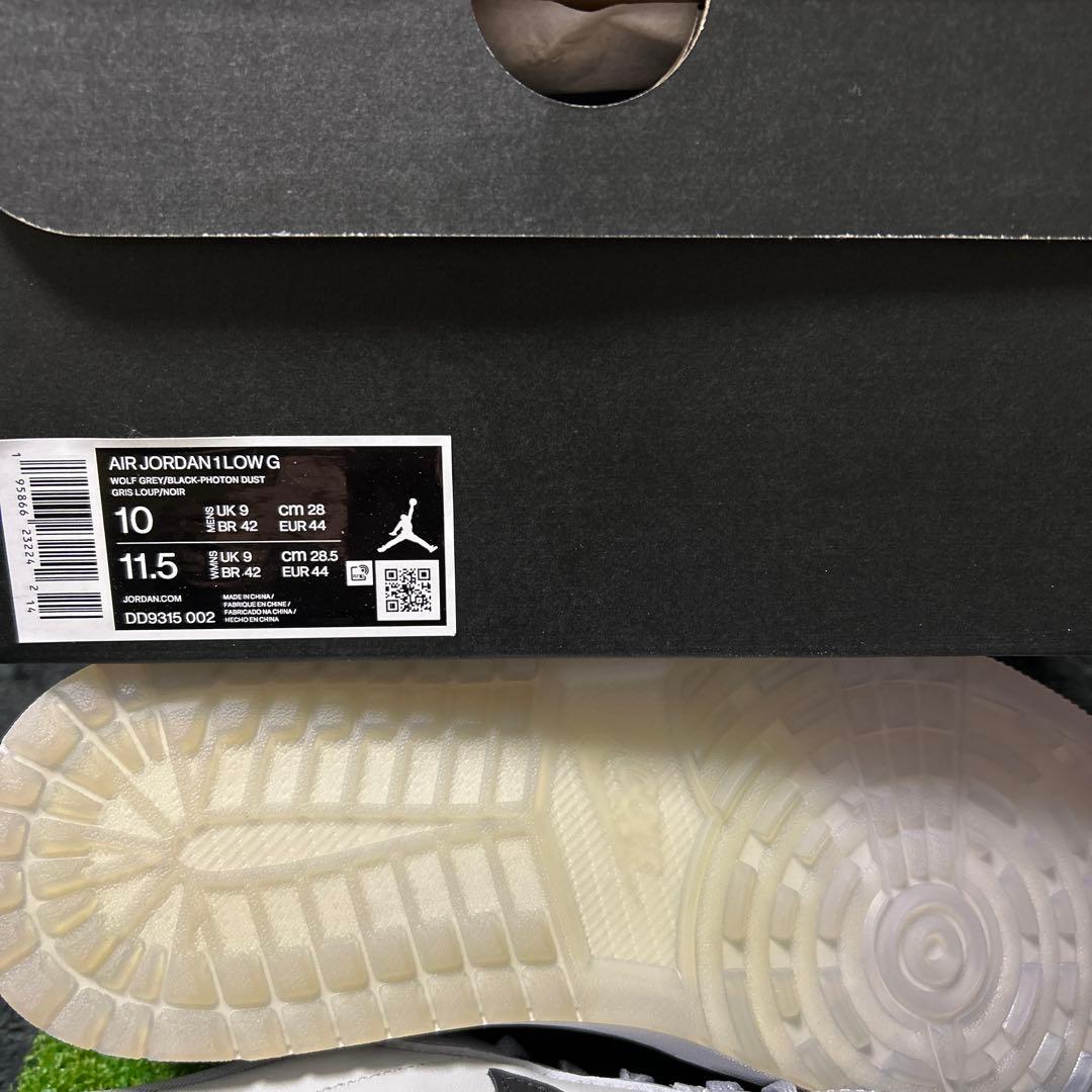 NIKE エアジョーダン 1 LOW G ウルフグレー