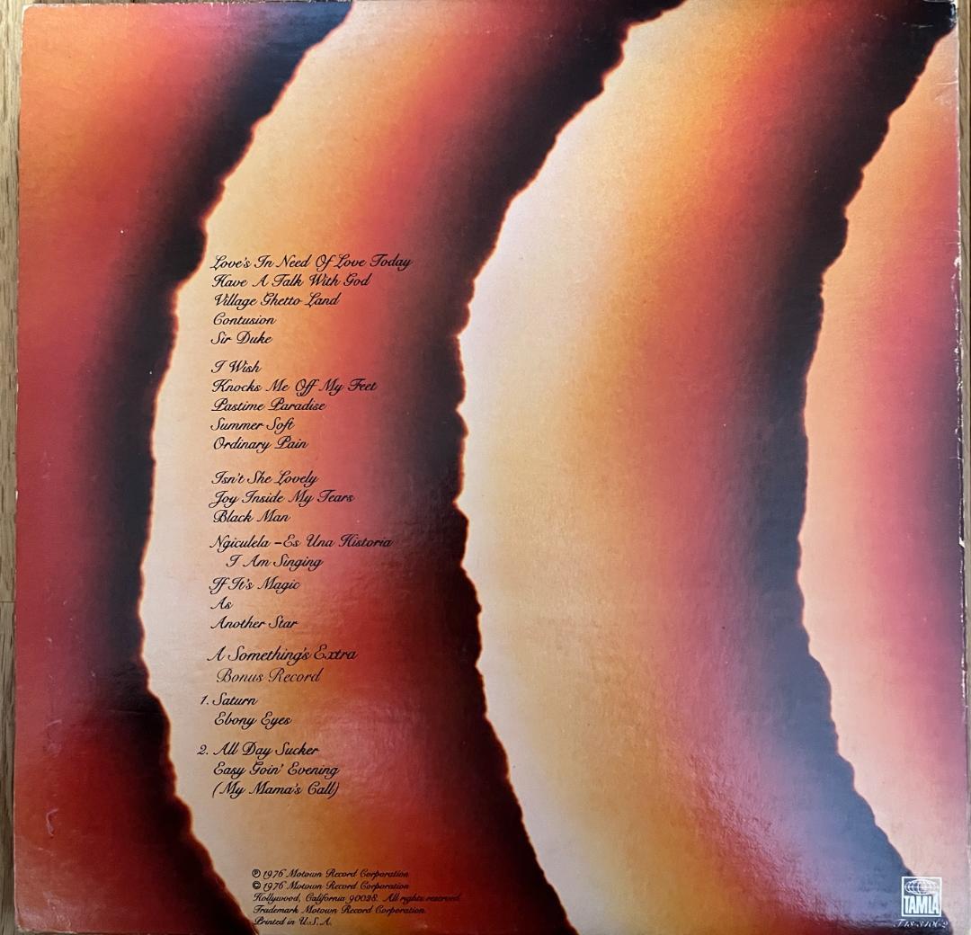 洋楽 Stevie Wonder Songs In The Key Of Life