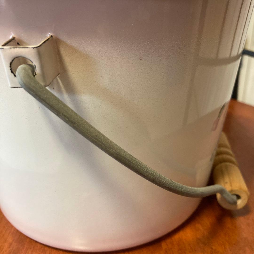 イマン　パンジー蓋付きバケツ