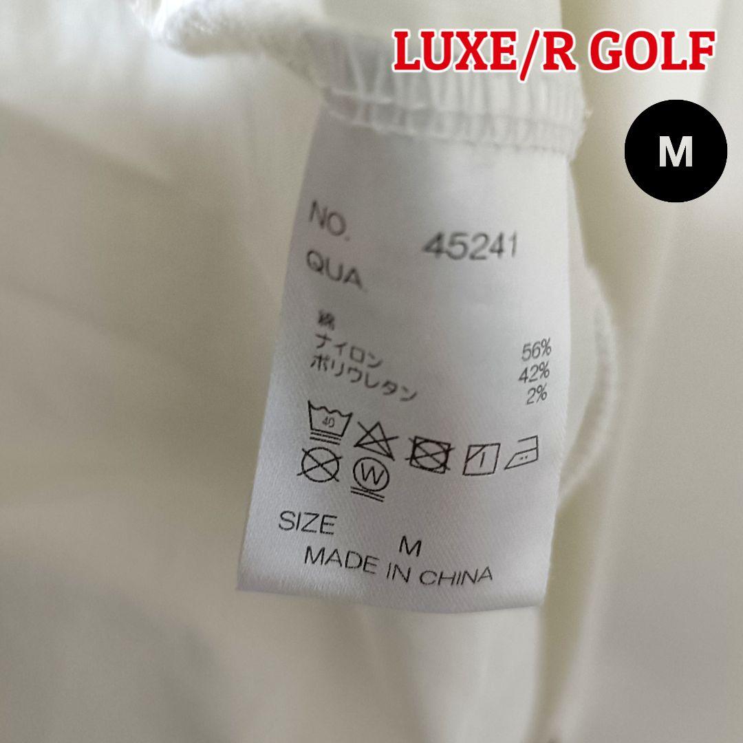 【存在感】LUXE/R GOLF プルオーバー M ホワイトメンズゴルフ
