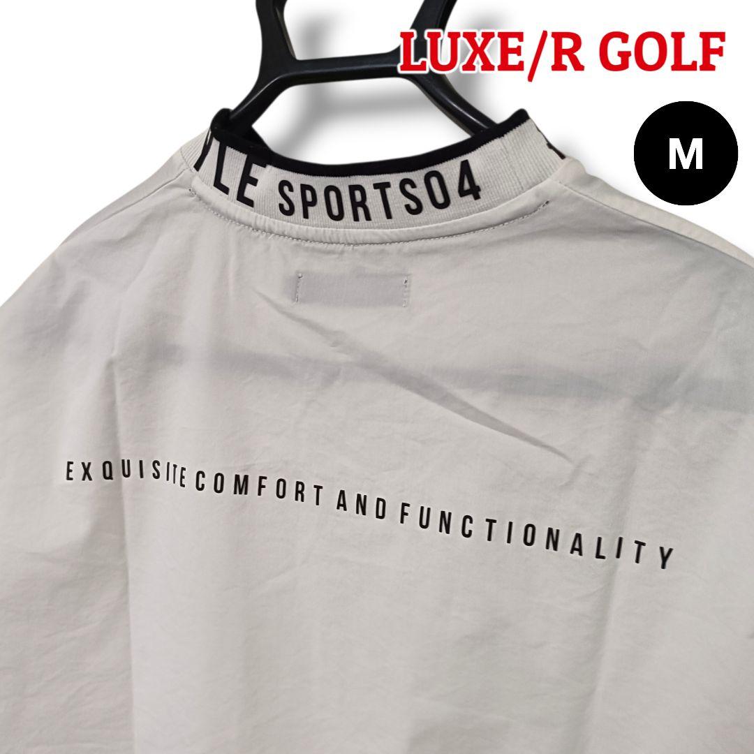 【存在感】LUXE/R GOLF プルオーバー M ホワイトメンズゴルフ