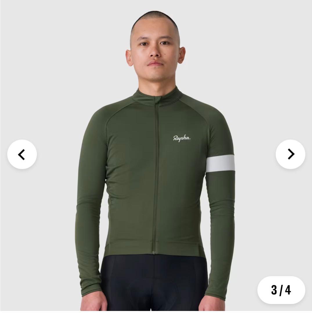 ウェア Rapha men's long sleeve core jersey wine