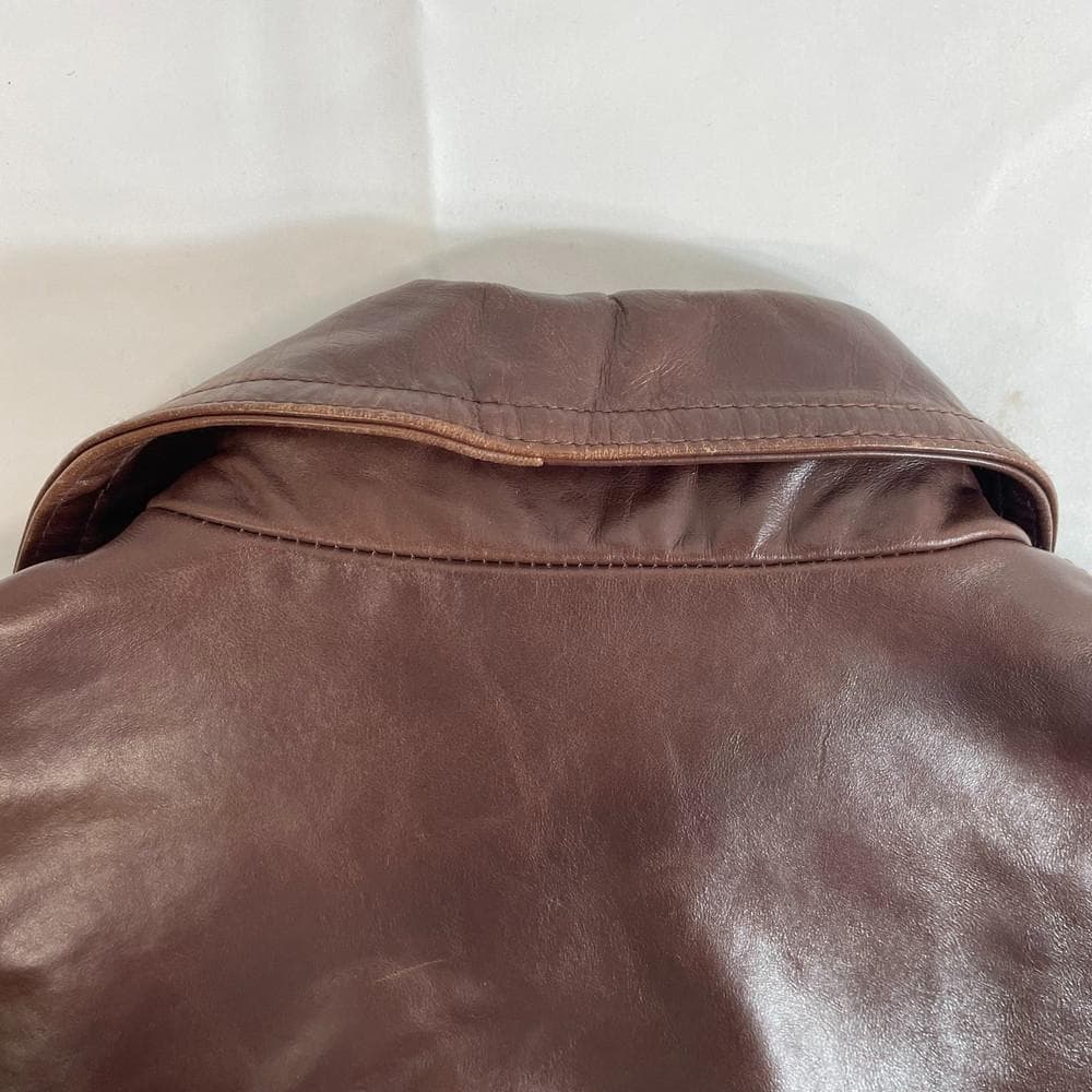 ◆Haruf レザージャケット ブラウン 3Lサイズ 本革 馬革 10635