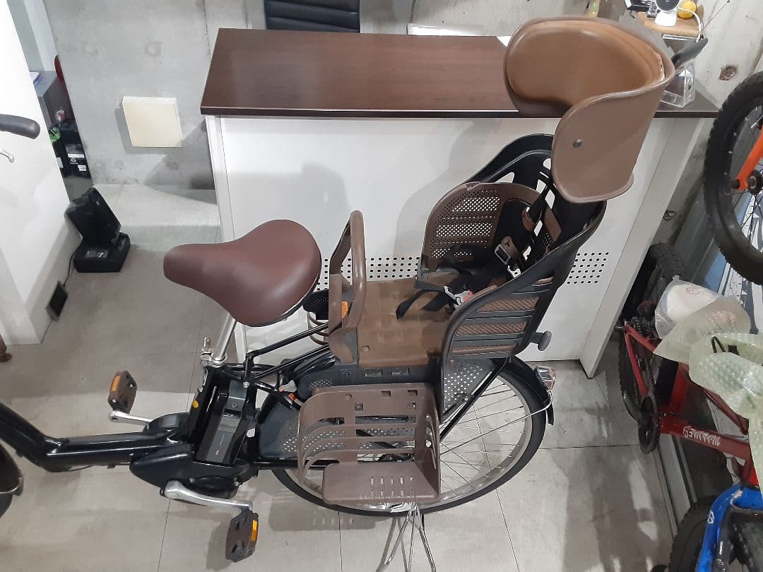 東京都内　送料無料　整備済み　前後子供乗せ電動アシスト自転車