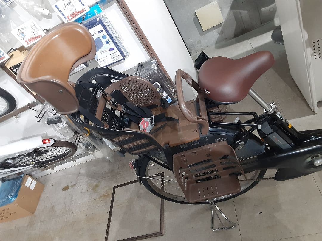 東京都内　送料無料　整備済み　前後子供乗せ電動アシスト自転車