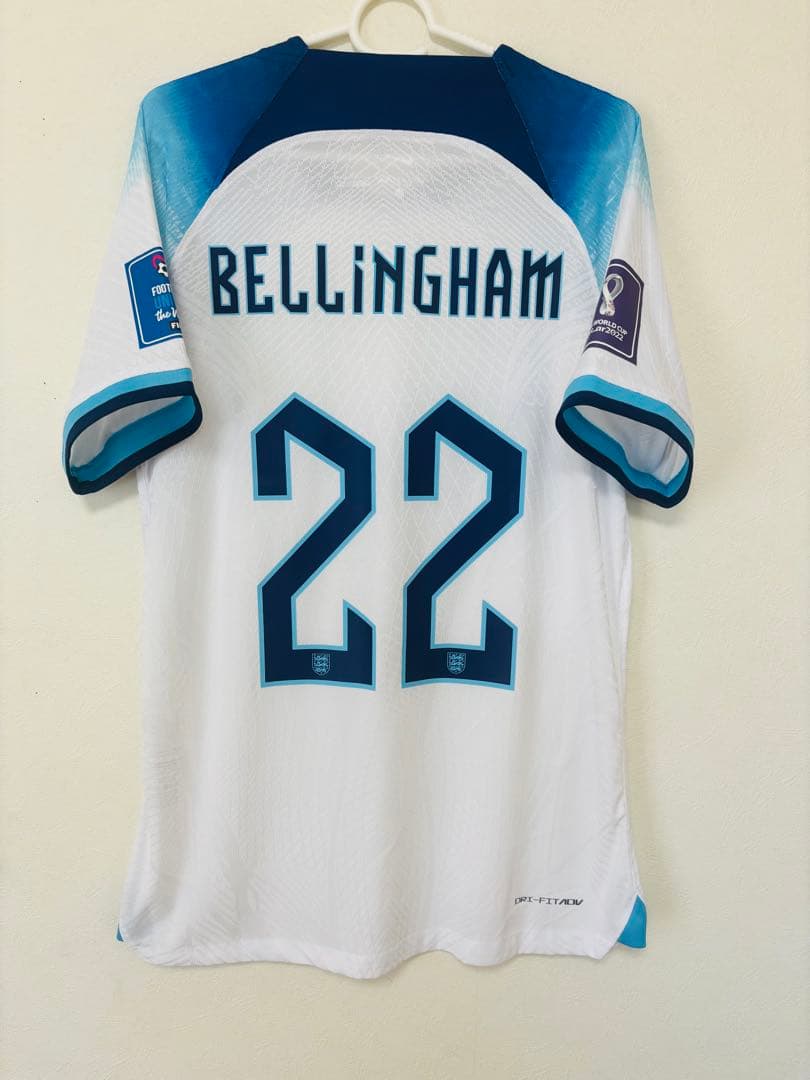 【正規品・選手支給品】ベリンガム選手　イングランド代表　ユニフォーム