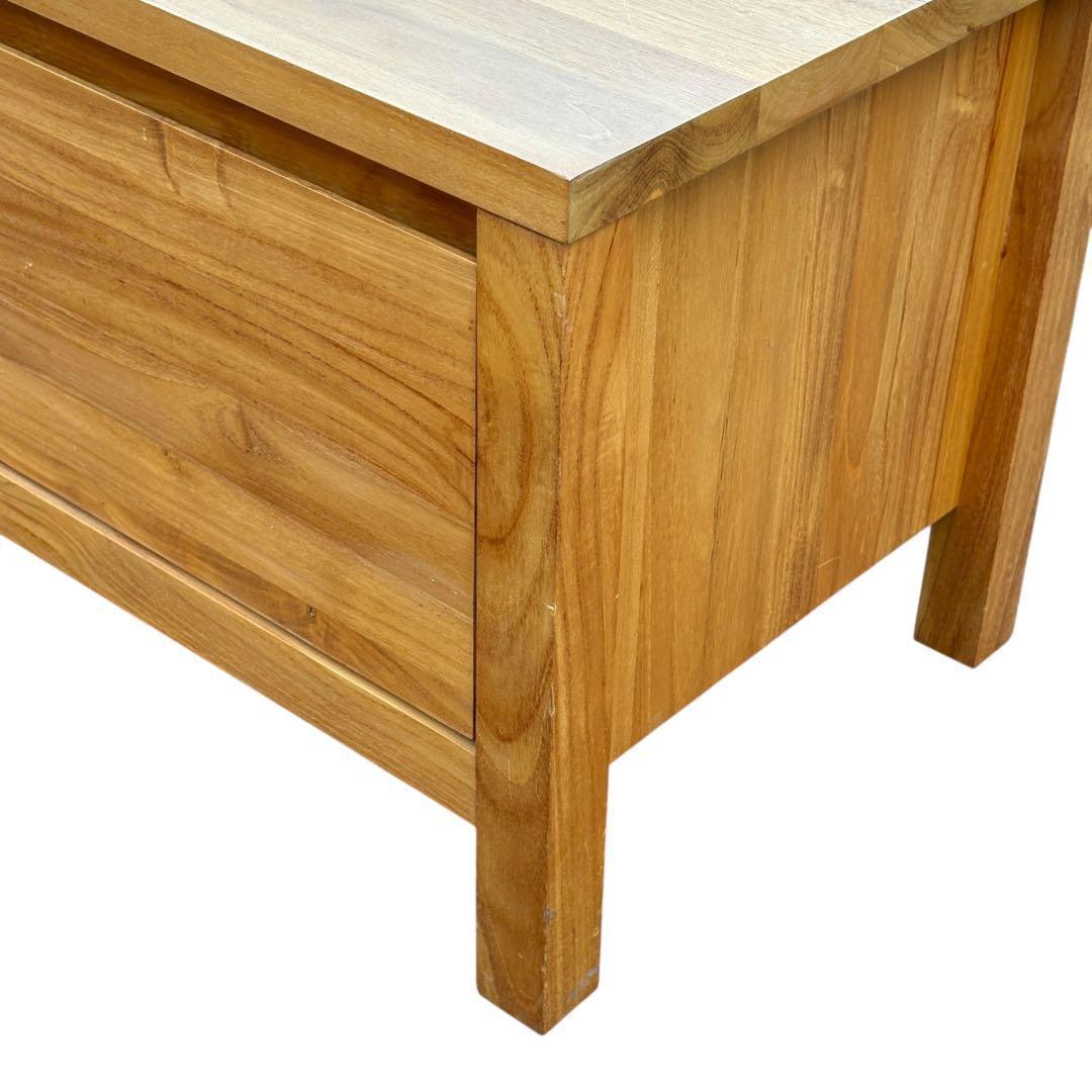 【週末セール】unico SOTO AVボード W1500 チーク無垢材 北欧風