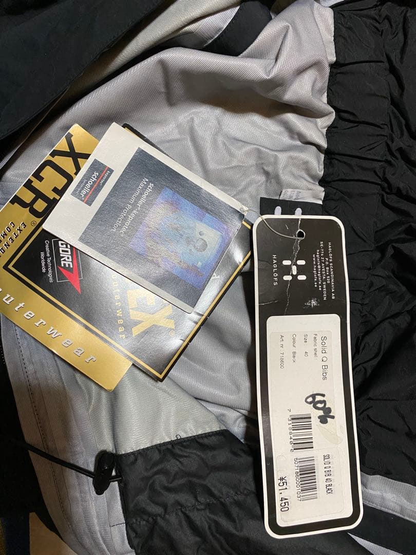 値下げ！ホグロフス ビブパンツ ゴアテックス 新品未使用タグ付 ユニセックス可