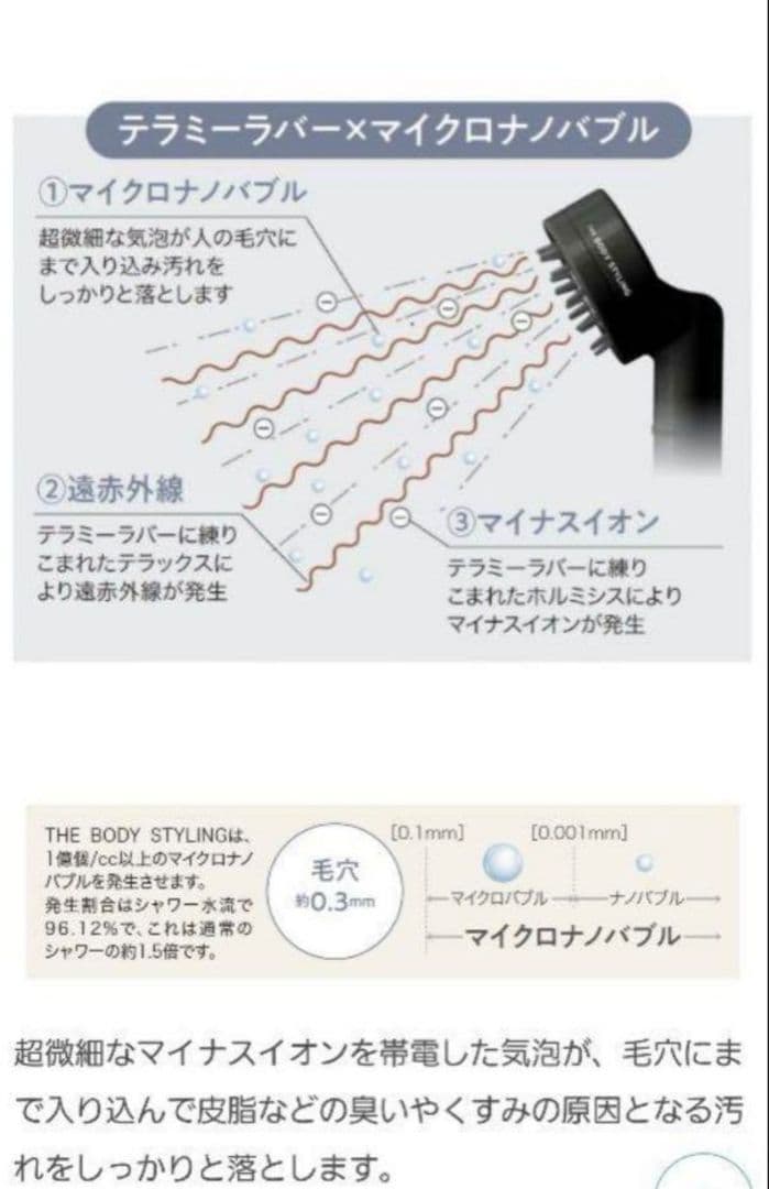 【新品·未使用·74%OFF】THE BODY STYLING シャワーヘッド