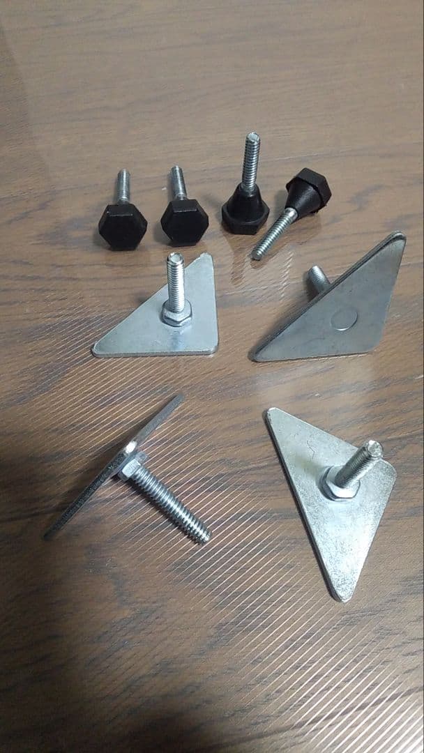 メタルラック　6枚板(木板3)　2台使用可　組替え自由　キャスター8　送料込み