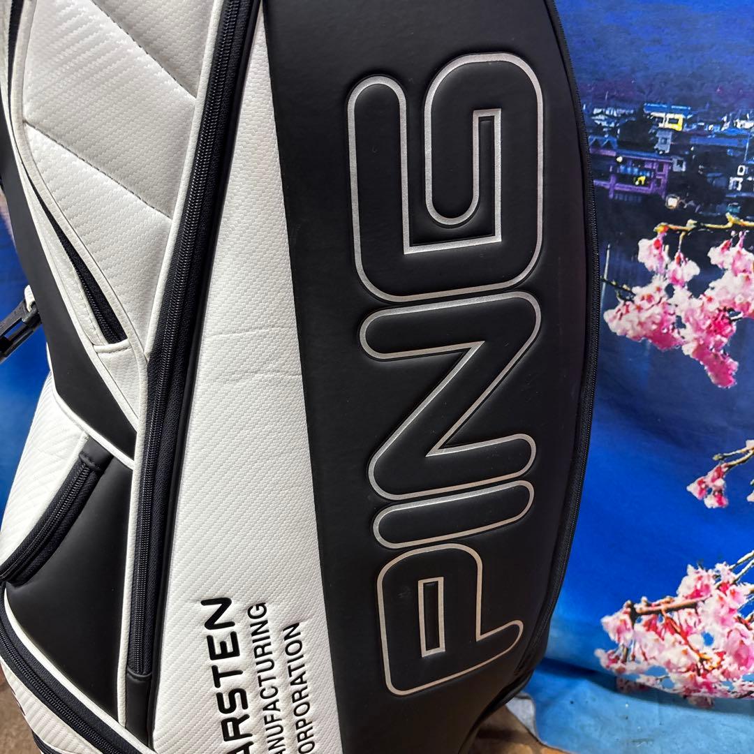 寶BW-1181 PING ピン キャディバッグ ホワイト/ブラック