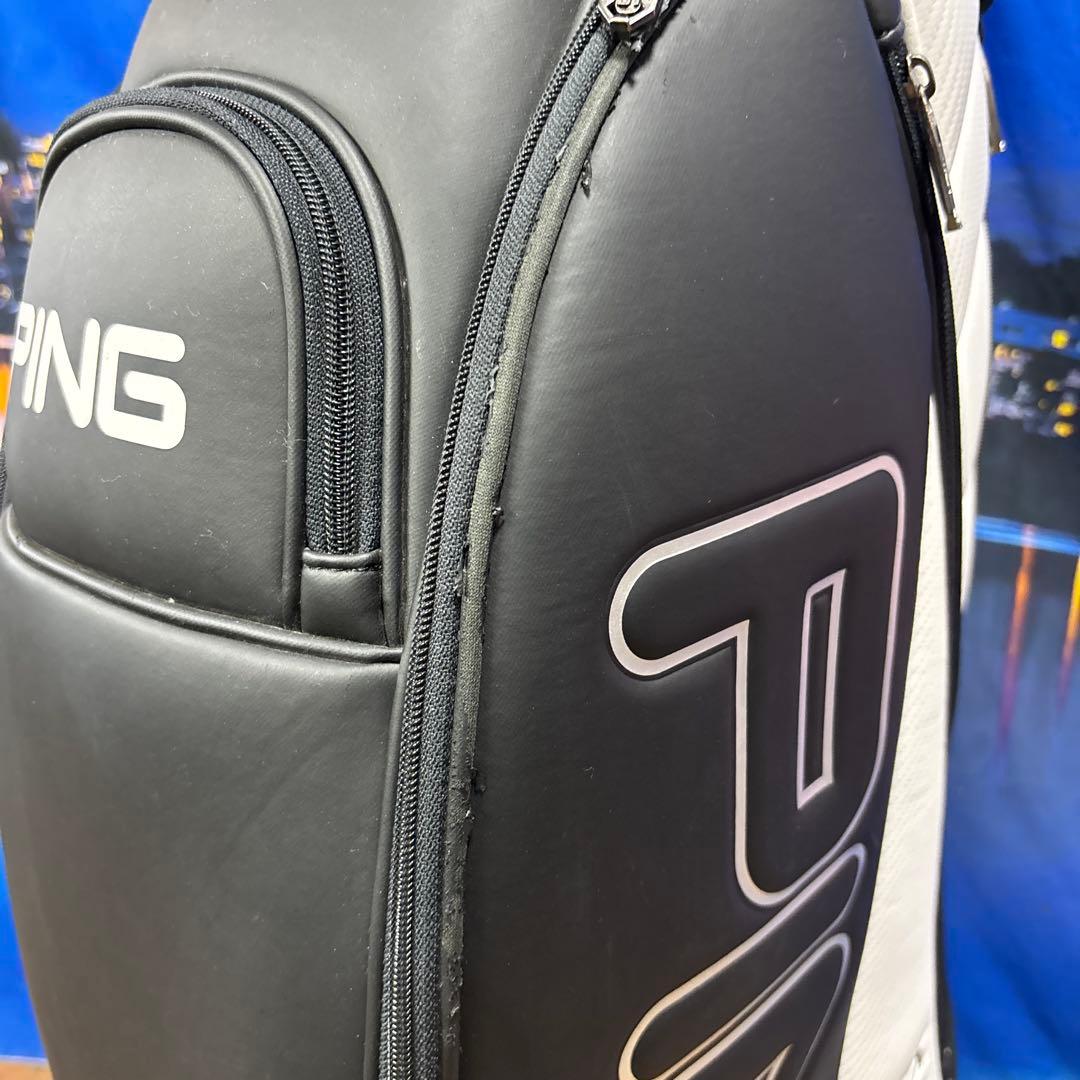 寶BW-1181 PING ピン キャディバッグ ホワイト/ブラック