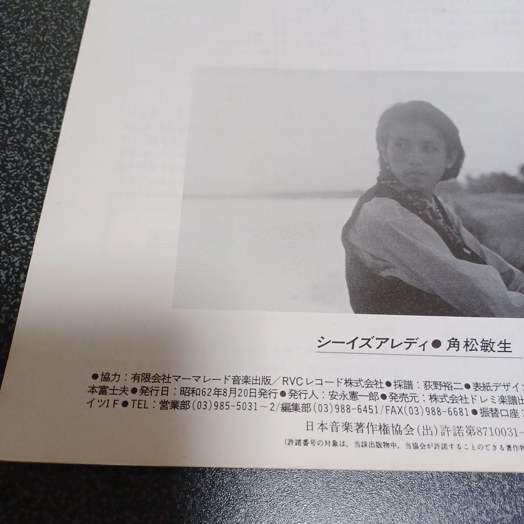 角松敏生　SEA IS A LADY バンドスコア　楽譜