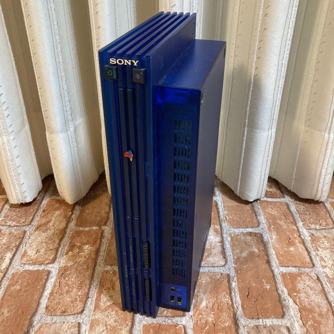 PS2 SCPH-37000 オーシャンブルー ジャンク 動作未確認