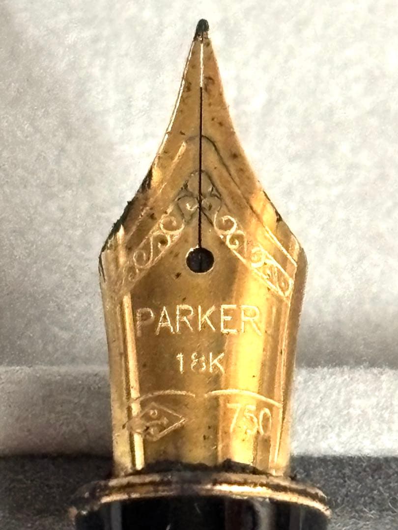 PARKER パーカーK18 750 Arrow Clip 万年筆 箱 栞入り