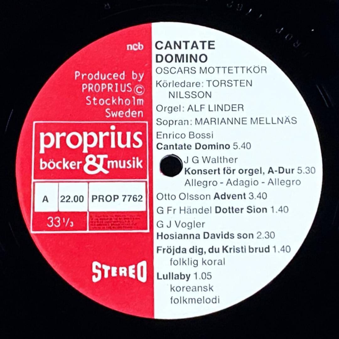 ★レア！スウェーデン初出【白地青文字ジャケット】カンターテ・ドミノ