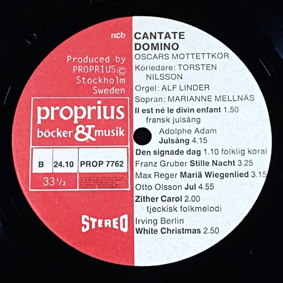 ★レア！スウェーデン初出【白地青文字ジャケット】カンターテ・ドミノ