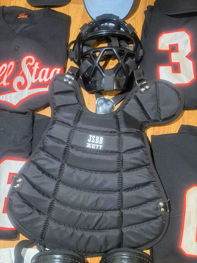 【ZETT 】JSBB キャッチャープロテクター 他 野球用品セット売り