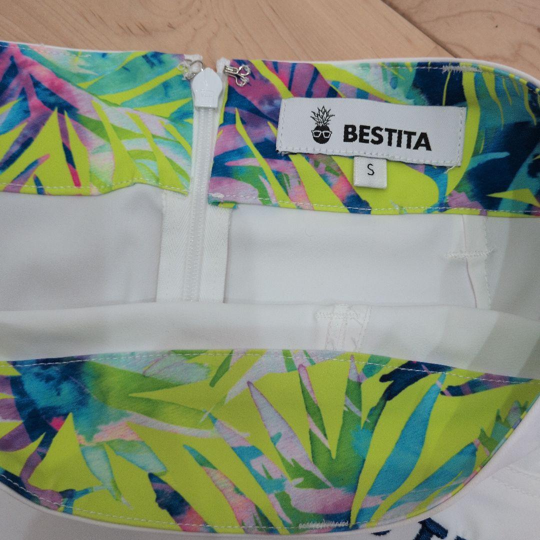 美品♥BESTITA ゴルフスカート ホワイト S