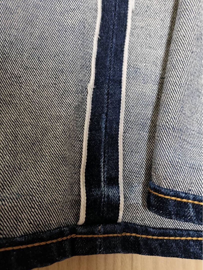 実寸78×75真紺アメリカ製_501XXバレンシア工場_555刻印29×36赤耳