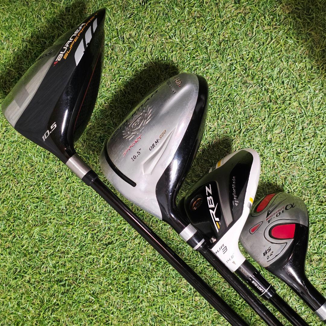 左 レフティ テーラーメイド × オリマー ゴルフクラブ メンズ セット