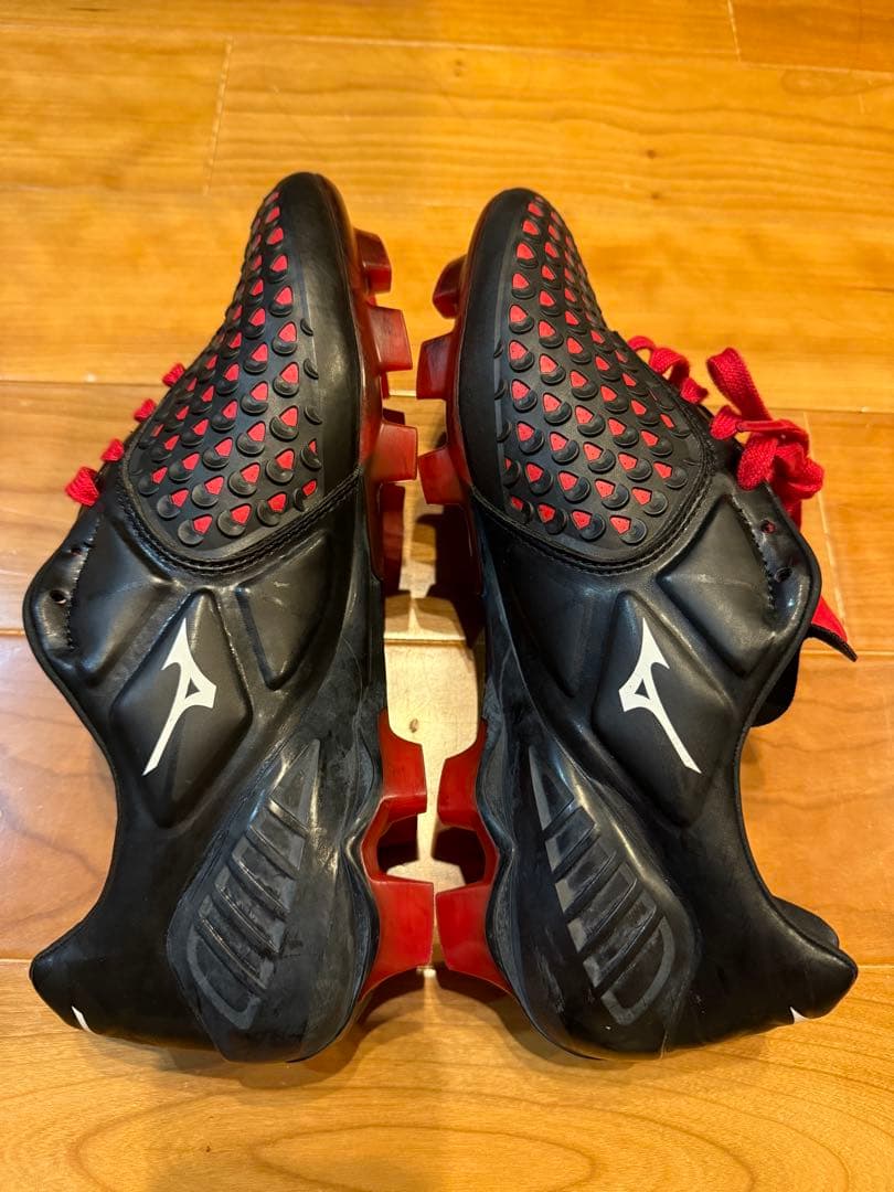 ミズノ　ウエーブ　イグニタス4 ジャパンサッカーシューズ 赤黒　25センチ　美品