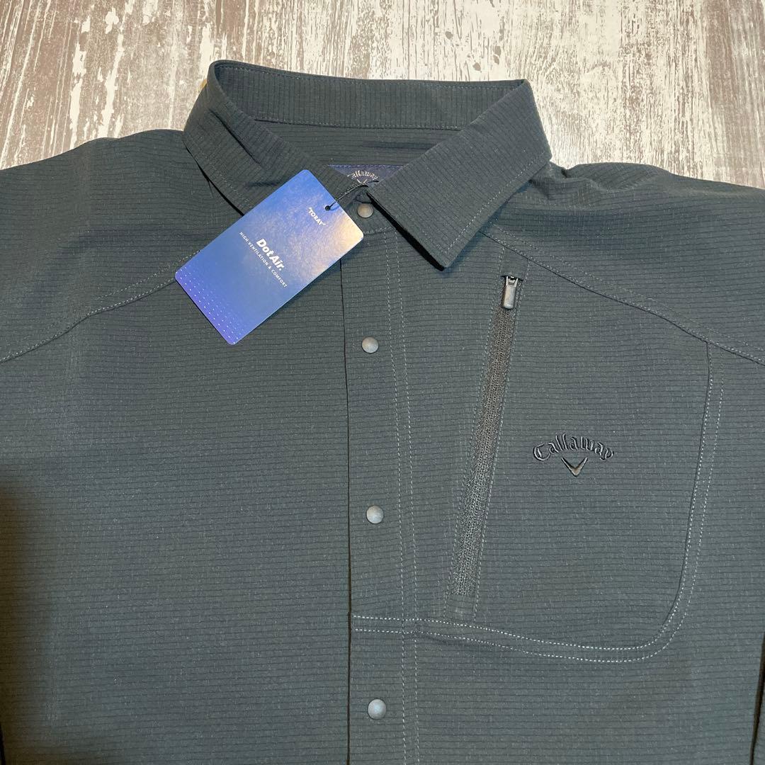 キャロウェイ　ゴルフウェア　長袖シャツ　Mサイズ　ブラック