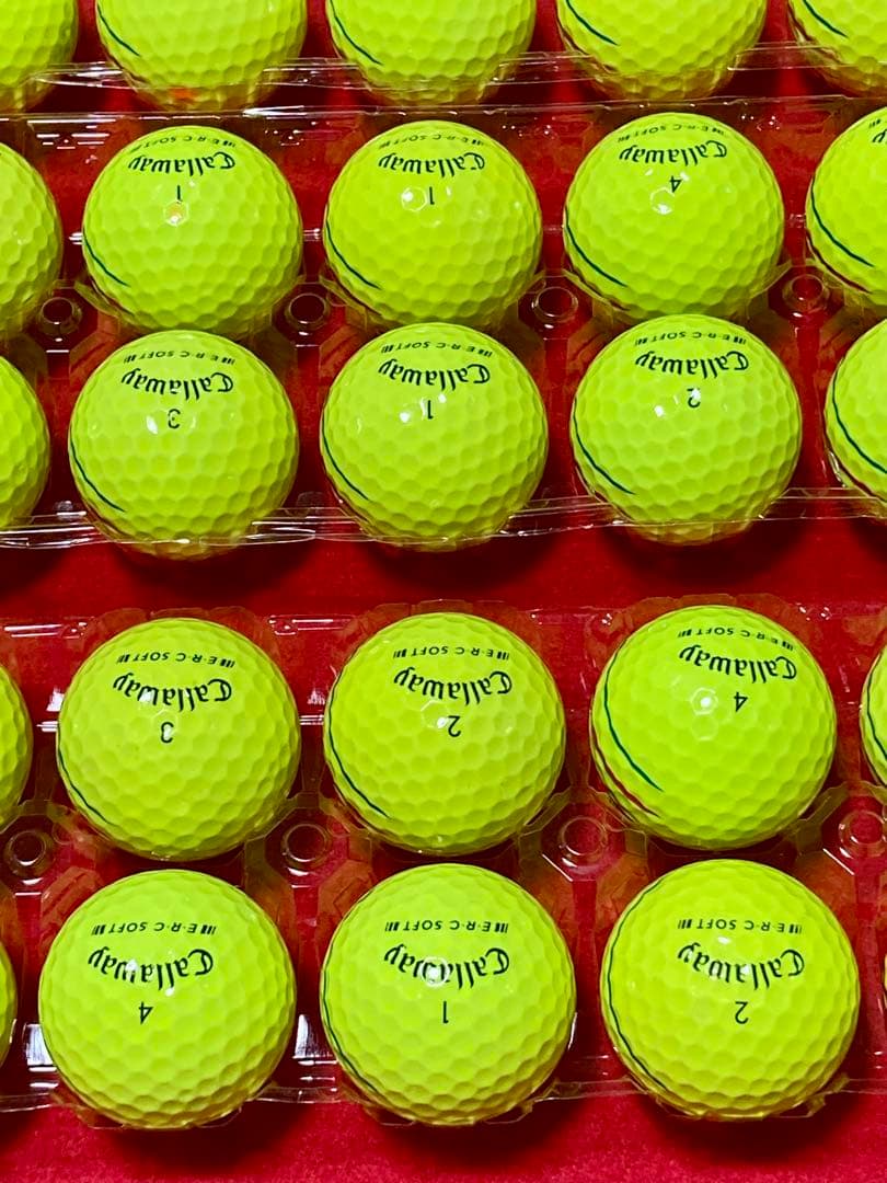 M130【中古ボール】キャロウェイ/E•R•C SOFT/トリプル/ 30個黄色