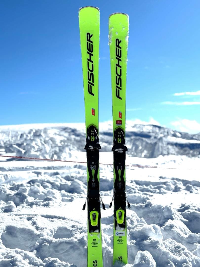 FISCHER RC4 RCS スキー 板　165cm &LEKIカーボンポール